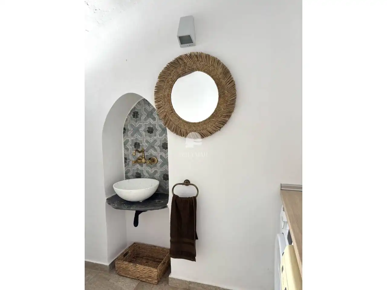 Badezimmer von Haus oder Chalet zur Miete in Canillas de Aceituno mit Klimaanlage, Privatgarten und Terrasse