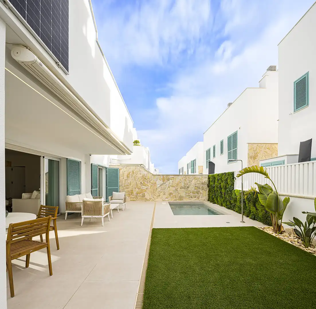 Terraza de Apartamento en venta en Pilar de la Horadada con Aire acondicionado, Jardín privado y Terraza