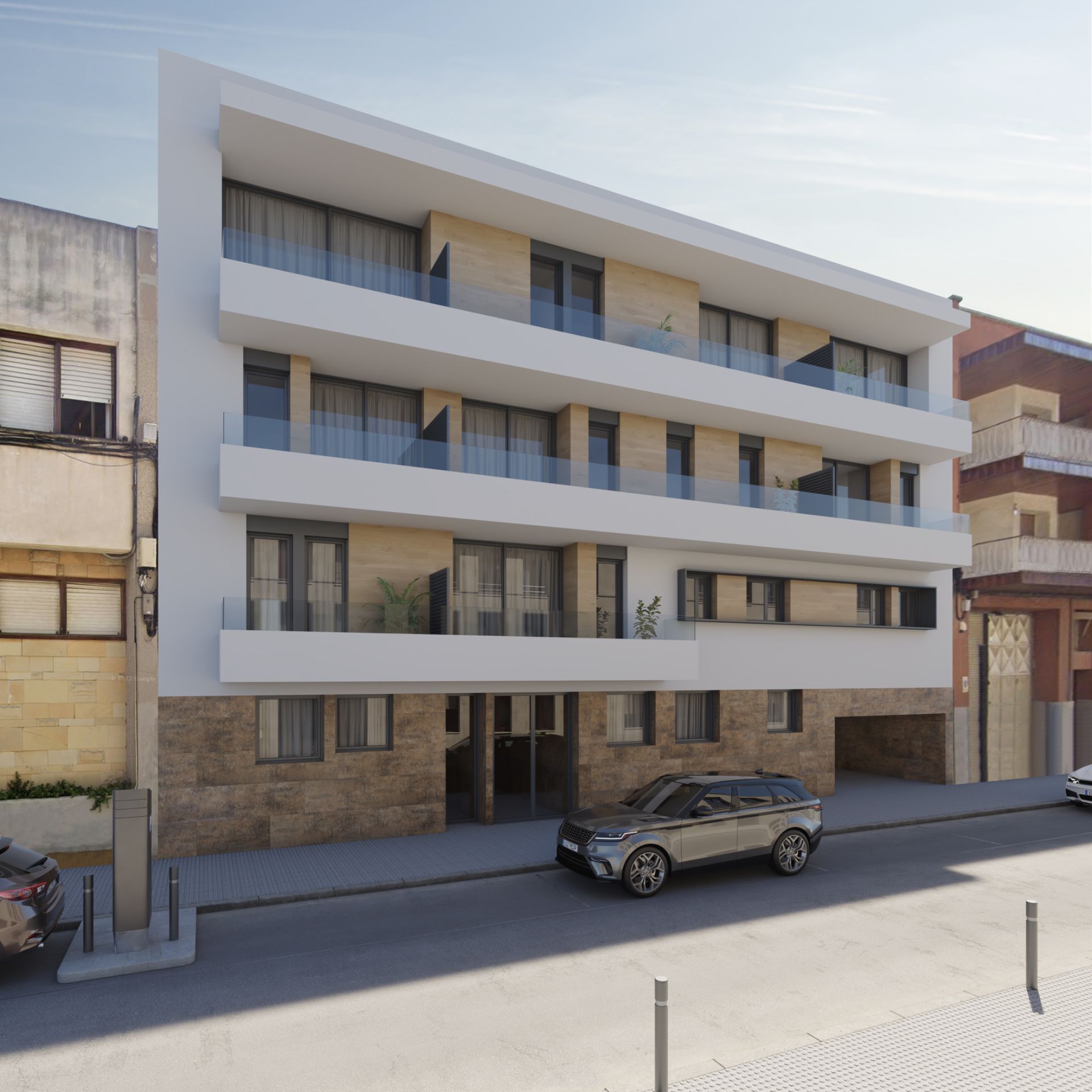 Vista exterior de Àtic en venda en Vilanova i la Geltrú amb Aire condicionat, Calefacció i Parquet