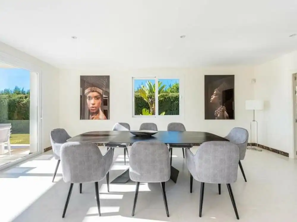 Dining room of Houses for rent in Estepona  with Air Conditioner, Heating and Private garden