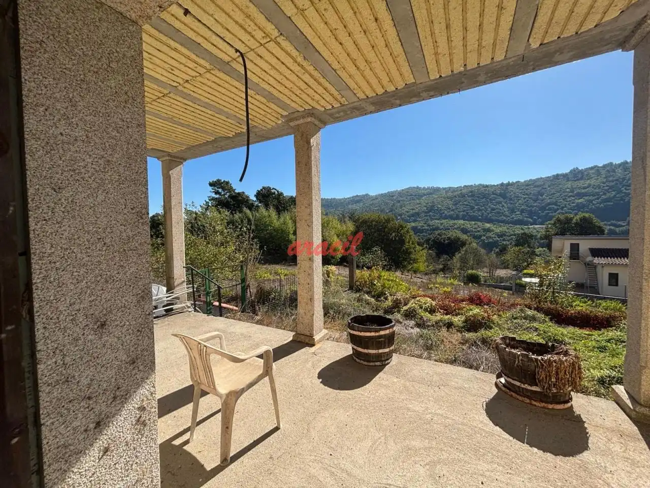 Terrassa de Casa o xalet en venda en Ourense Capital  amb Calefacció, Jardí privat i Terrassa