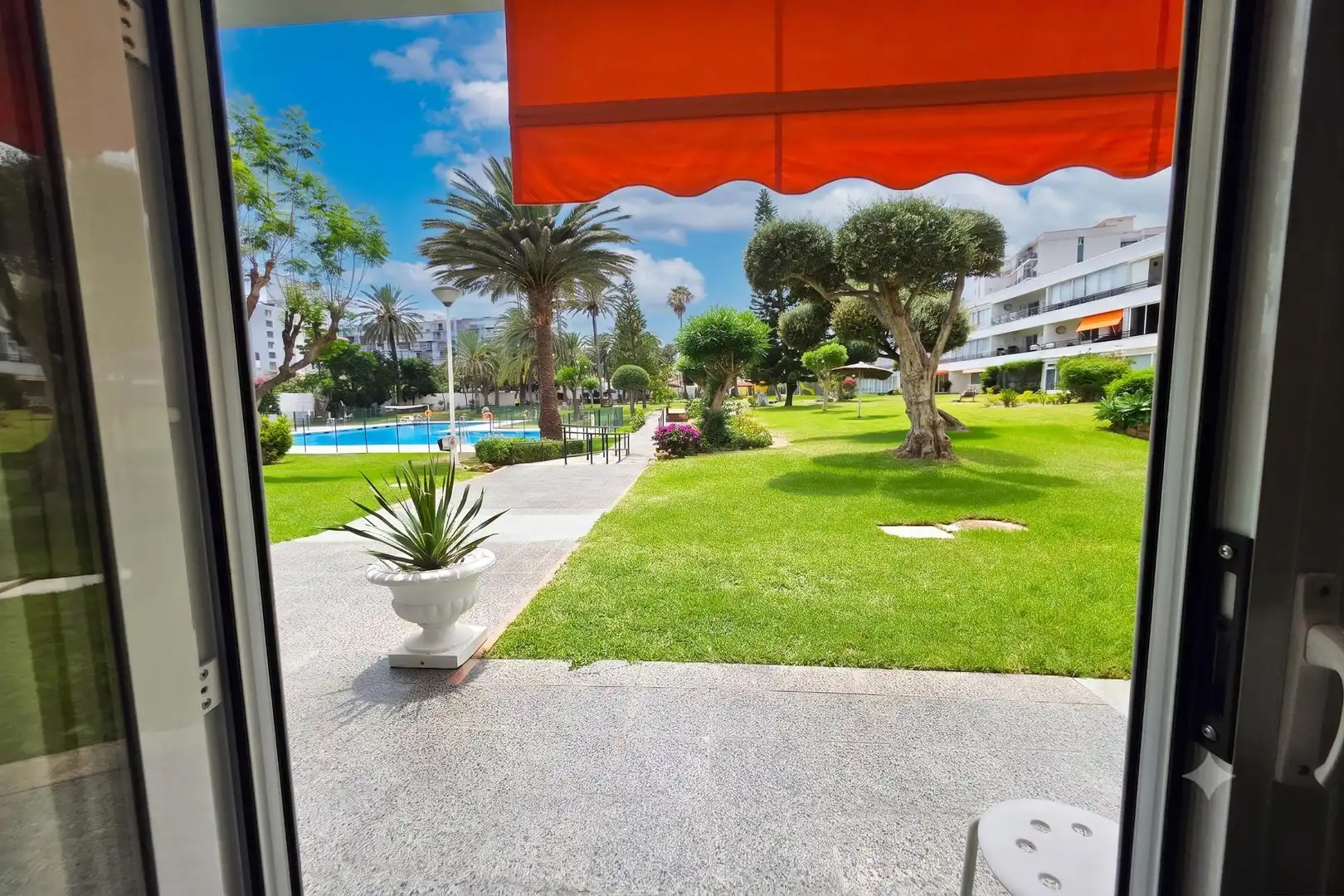 Jardí de Apartament en venda en Benalmádena amb Aire condicionat, Calefacció i Jardí privat
