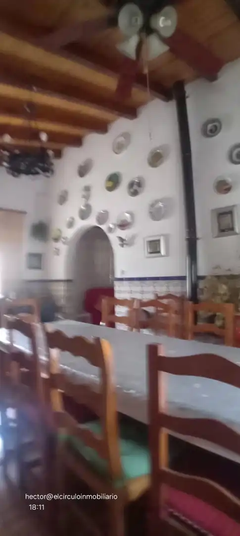 Menjador de Finca rústica en venda en Alfajarín amb Calefacció, Jardí privat i Terrassa