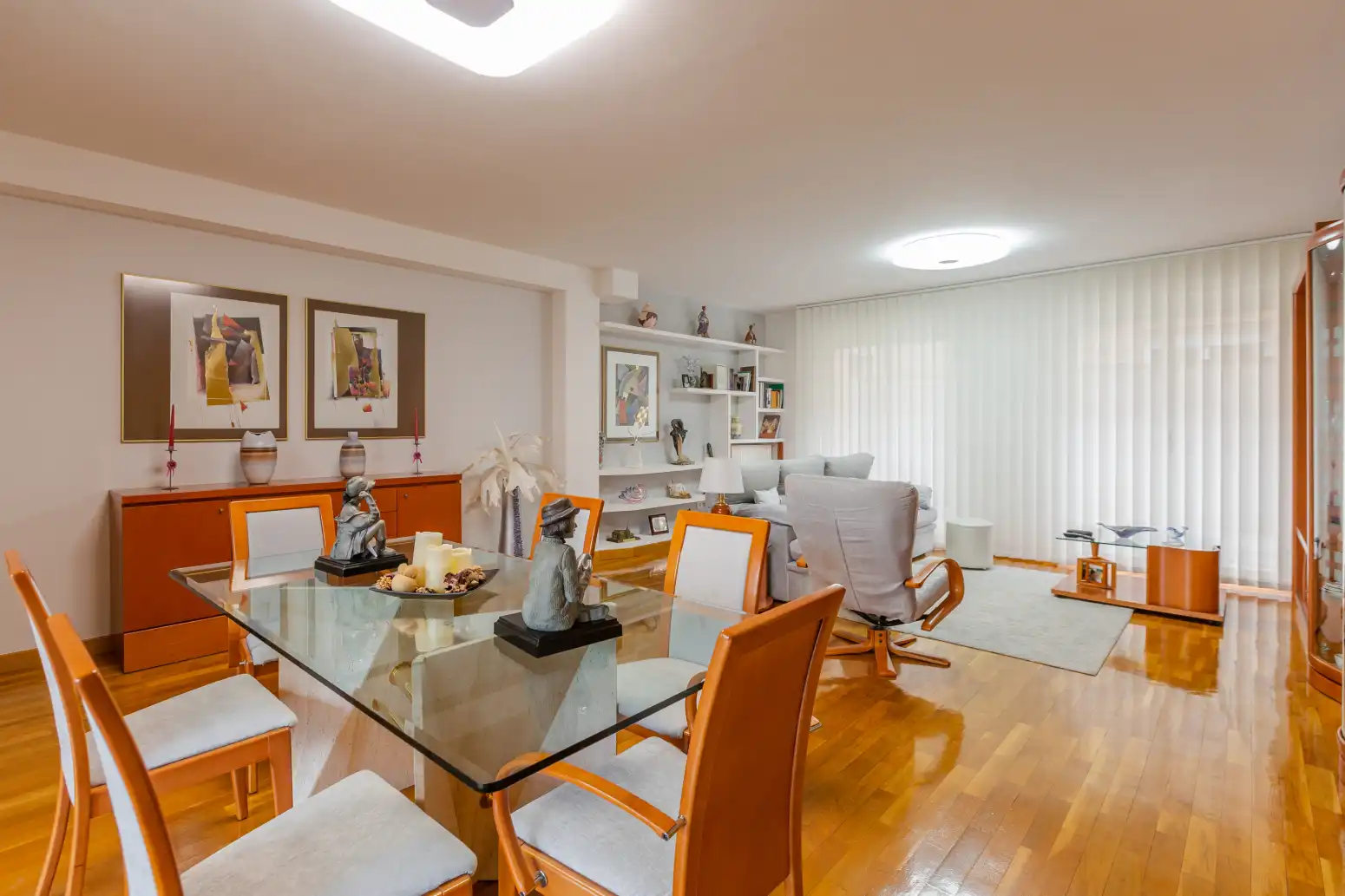 Comedor de Casa adosada en venta en Barañáin / Barañain con Calefacción, Jardín privado y Parquet