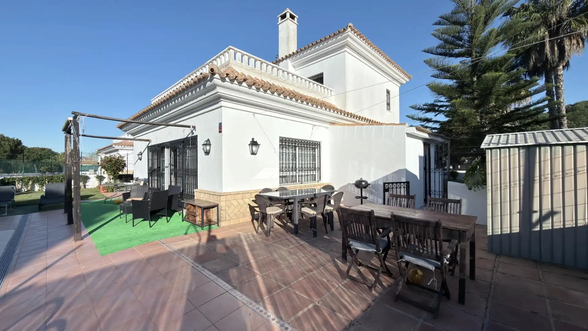 Jardín de Casa o chalet en venta en El Portil con Aire acondicionado, Jardín privado y Piscina