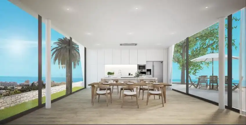 Dining room of Houses for rent in Mijas  with Air Conditioner, Heating and Parquet flooring
