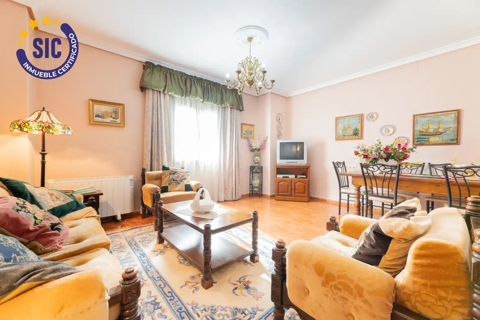 Sala de estar de Casa o chalet en venta en Hontecillas con Calefacción, Terraza y Amueblado