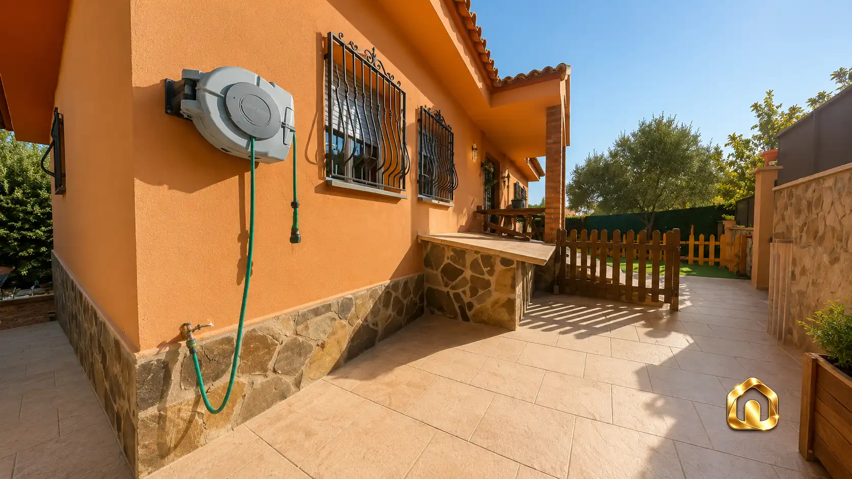 Terraza de Casa o chalet en venta en Sant Fost de Campsentelles con Aire acondicionado, Jardín privado y Terraza