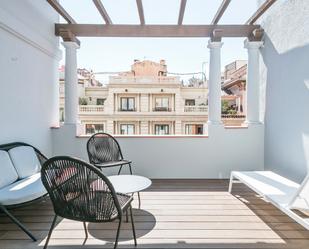 Terrace of Flat to rent in  Barcelona Capital  with Air Conditioner, Heating and Parquet flooring