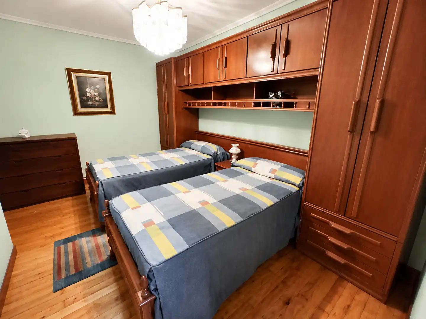 Schlafzimmer von Wohnung zur Miete in Santander mit Heizung, Abstellraum und Möbliert