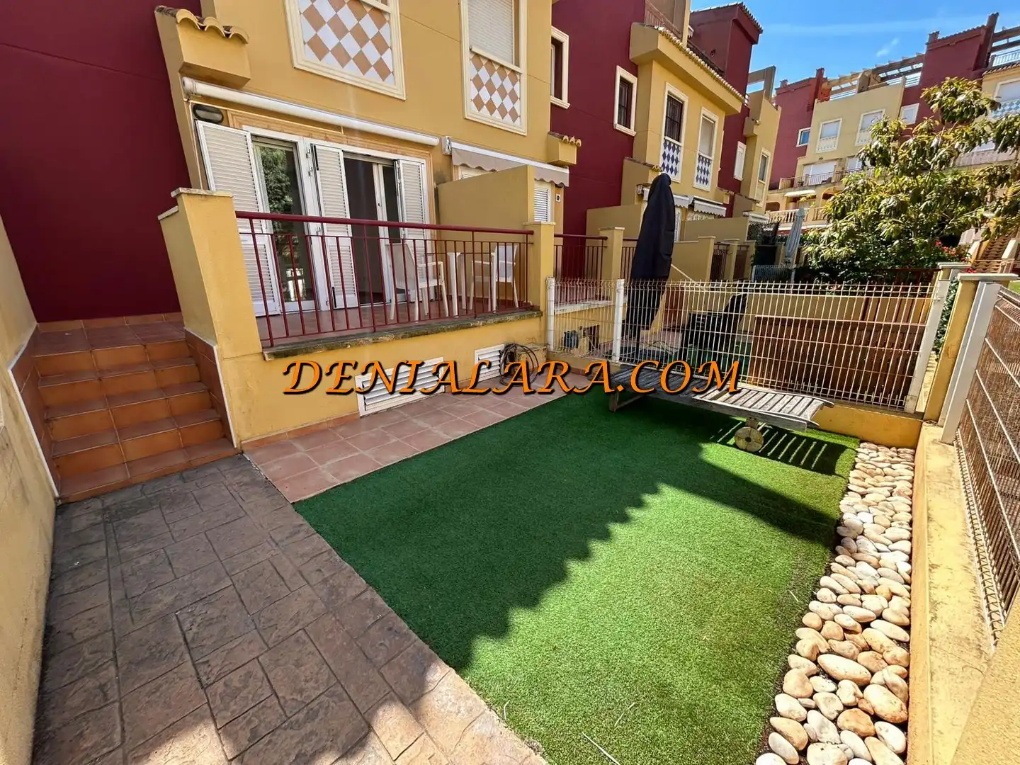 Garten von Einfamilien-Reihenhaus zur Miete in Dénia mit Klimaanlage, Privatgarten und Terrasse