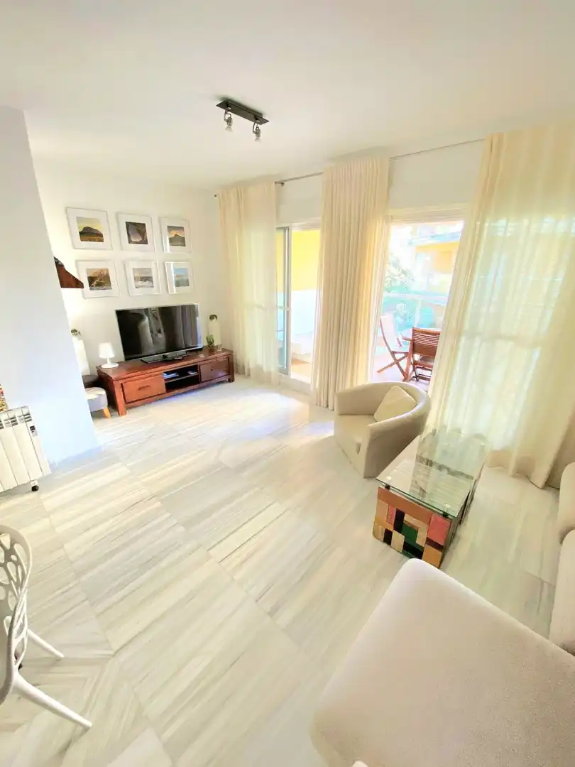Wohnzimmer von Wohnung zur Miete in Jávea / Xàbia mit Klimaanlage, Heizung und Terrasse