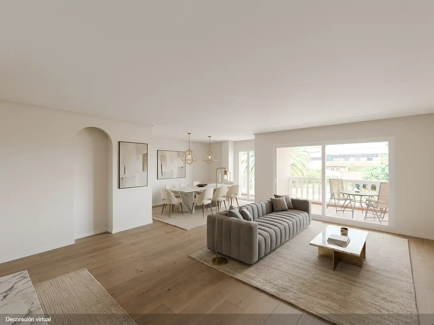 Sala d'estar de Casa adosada en venda en Las Rozas de Madrid amb Calefacció, Jardí privat i Terrassa