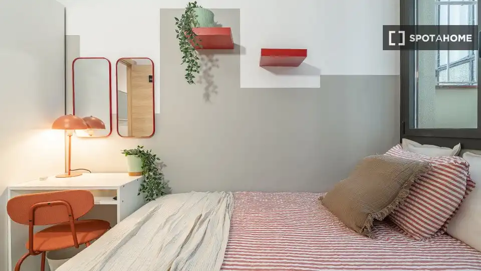 Bedroom of Flat for rent in Barcelona  with Air Conditioner, Heating and Furnished
