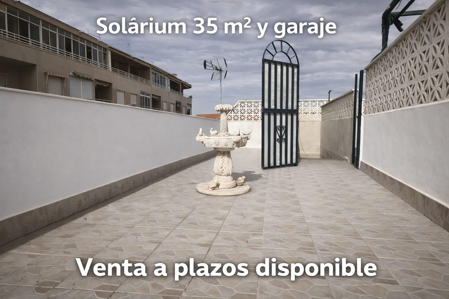 Garden of Attic for sale in Torrevieja  with Air Conditioner, Heating and Furnished