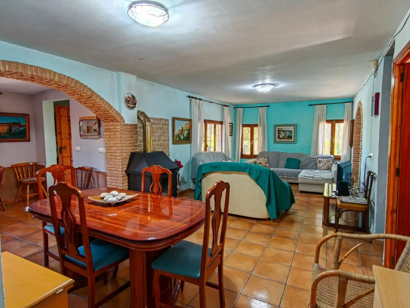 Dining room of Houses for sale in Yátova  with Private garden, Terrace and Storage room
