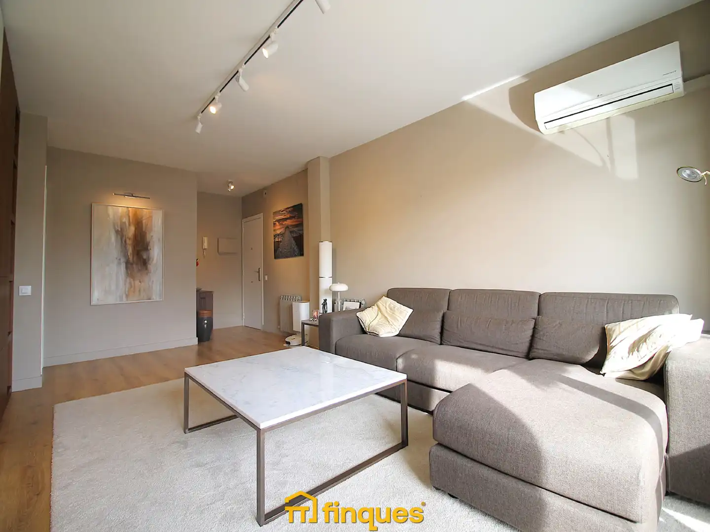 Sala de estar de Piso en venta en Mollet del Vallès con Aire acondicionado, Calefacción y Parquet