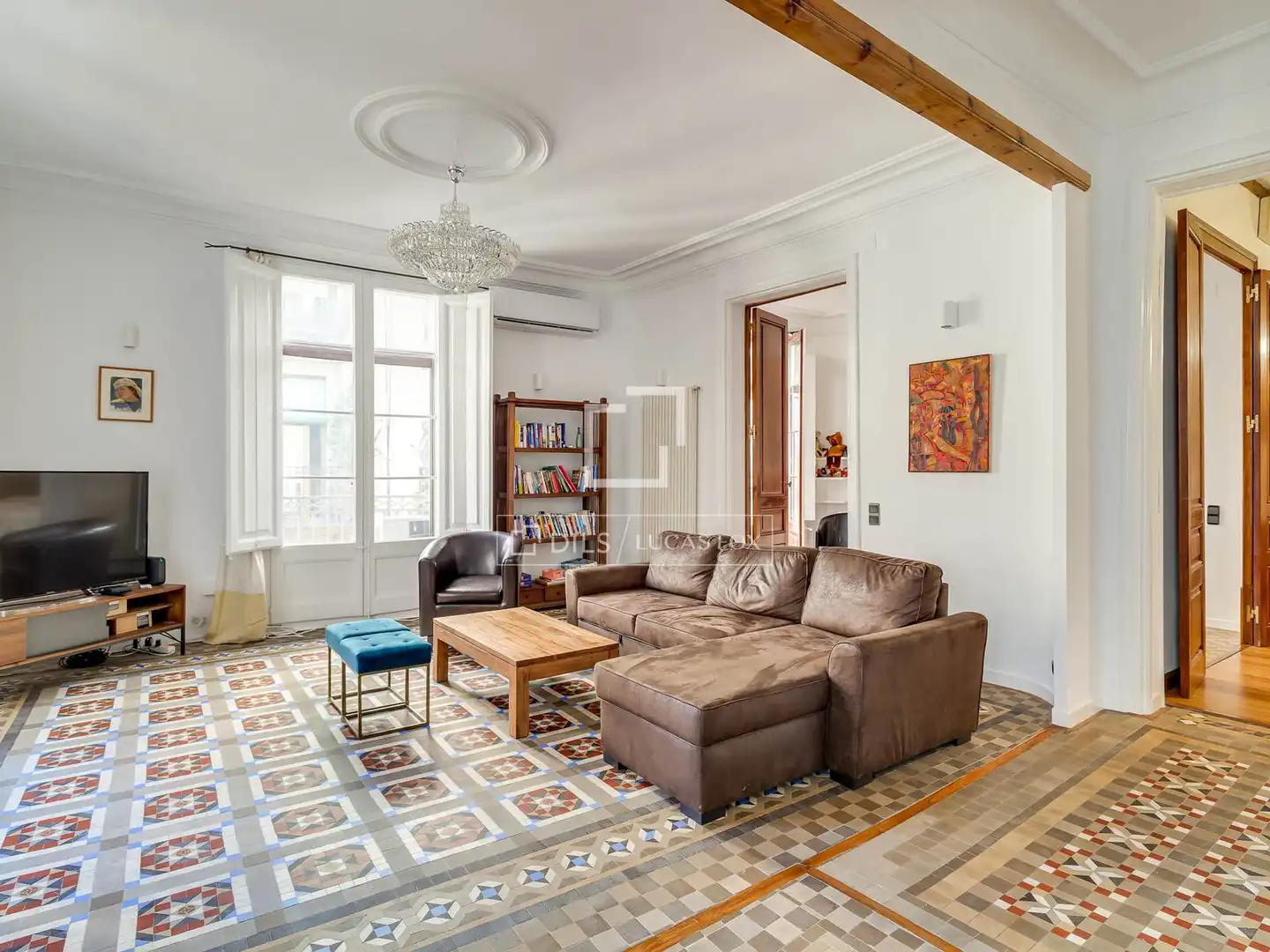 Sala de estar de Piso en venta en Barcelona con Aire acondicionado, Calefacción y Terraza