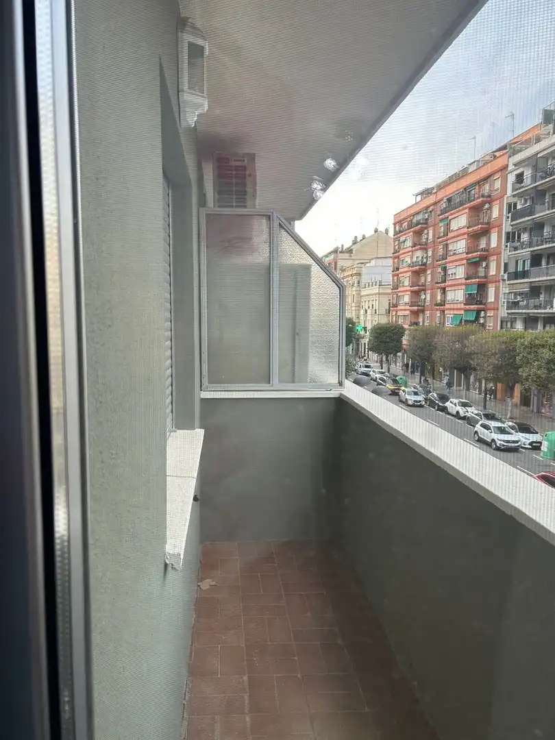 Balcony of Flat for rent in Valencia  with Air Conditioner and Furnished
