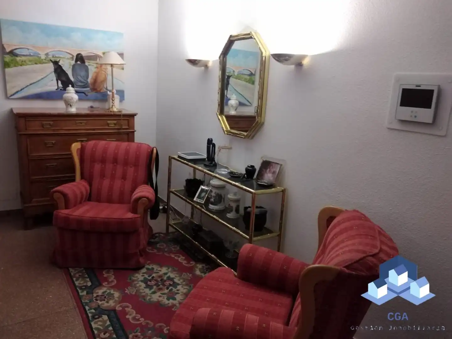 Living room of Flat for sale in Lorca  with Air Conditioner and Furnished