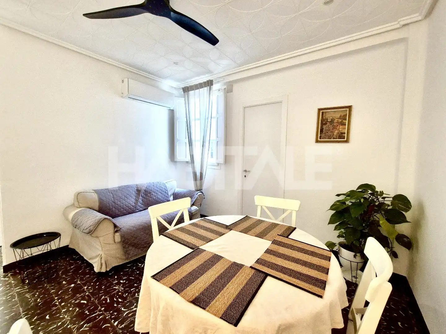 Wohnzimmer von Wohnung zur untervermieten in Valencia mit Möbliert