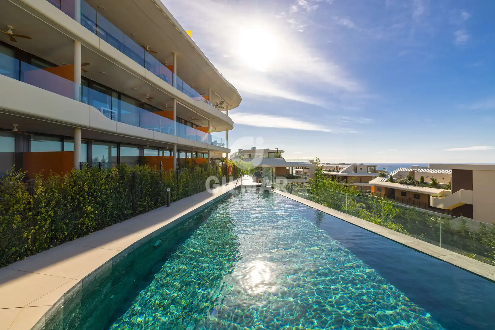Schwimmbecken von Wohnungen zum Verkauf in Fuengirola mit Heizung, Privatgarten und Abstellraum