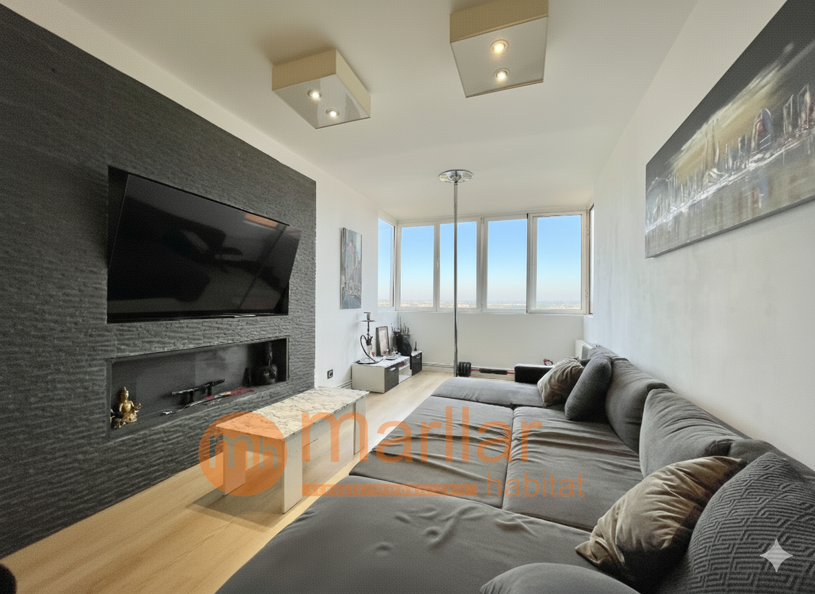 Sala d'estar de Pis de lloguer en  Barcelona Capital amb Calefacció