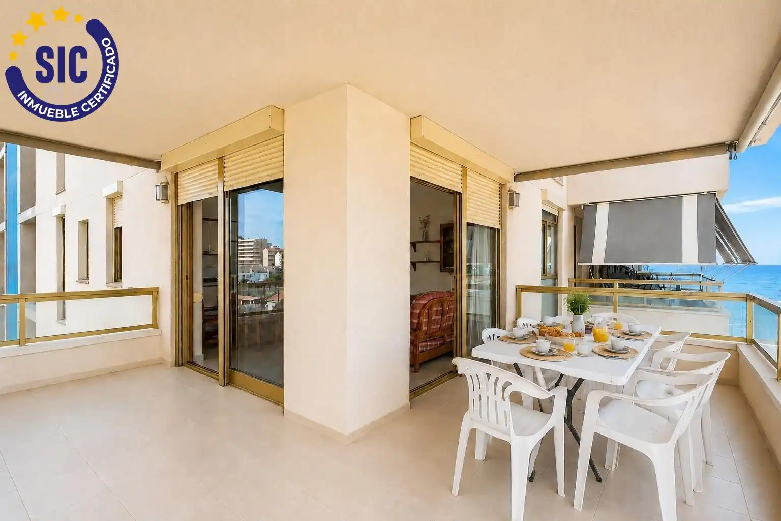 Terrassa de Apartament en venda en Peñíscola / Peníscola amb Terrassa, Moblat i Piscina comunitària