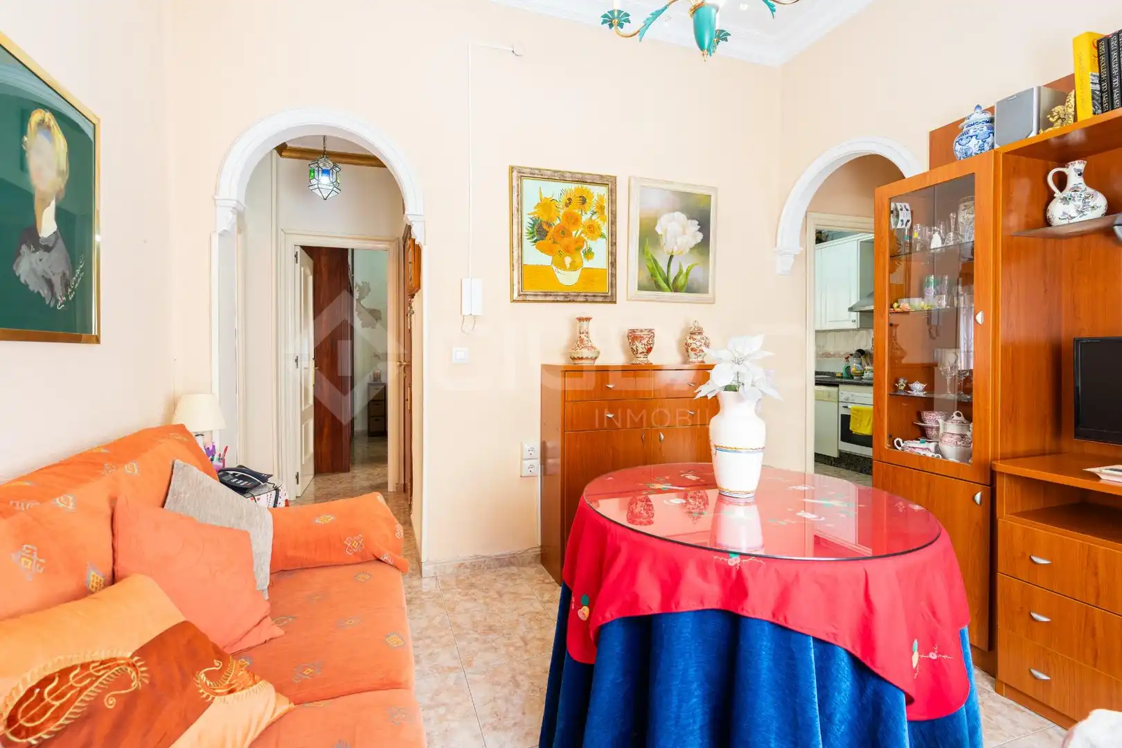 Living room of Flat for sale in Sevilla  with Air Conditioner, Storage room and Balcony