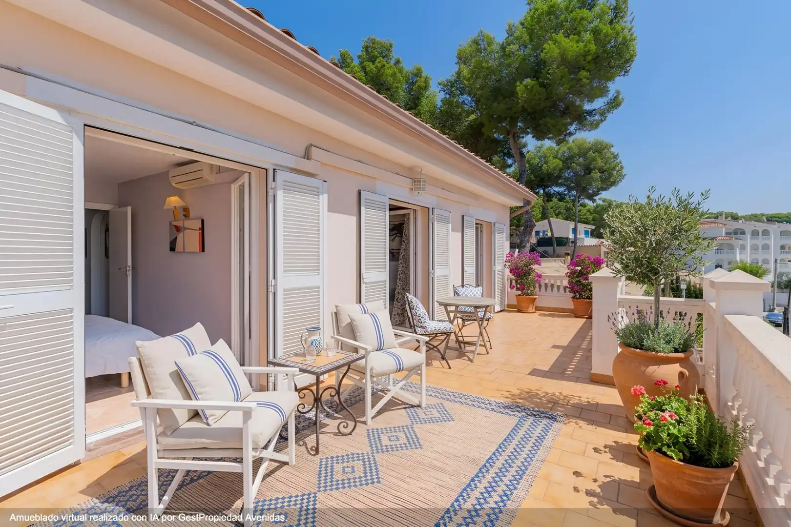 Terrace of Detached homes for sale in Andratx  with Air Conditioner, Heating and Private garden