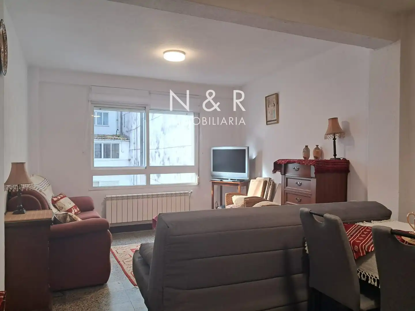 Living room of Flat for rent in Santiago de Compostela   with Heating and Furnished