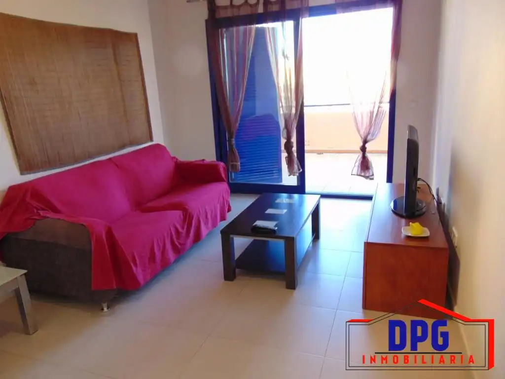 Sala d'estar de Apartament en venda en Mojácar amb Aire condicionat, Terrassa i Traster