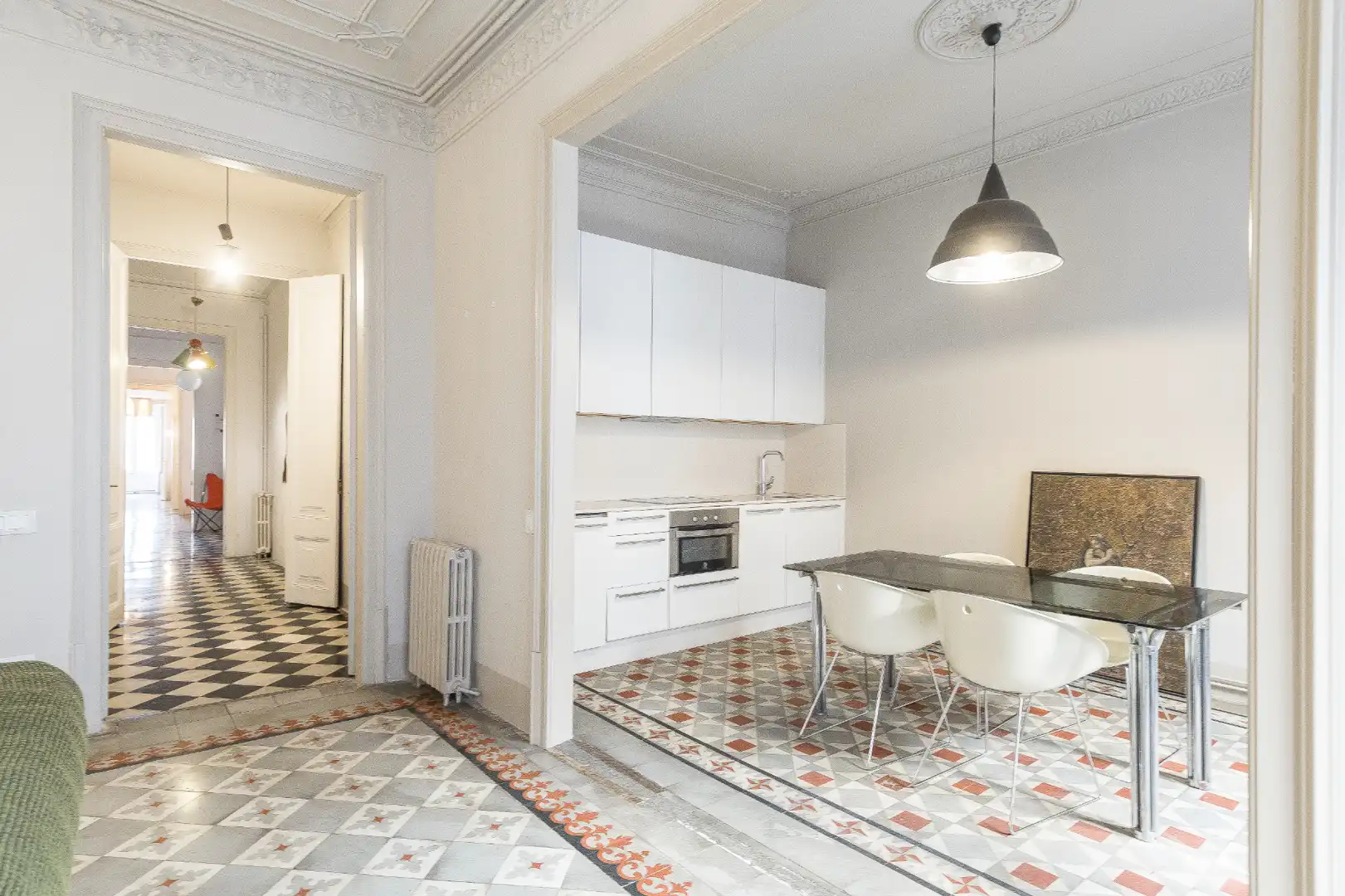 Cocina de Piso en venta en Barcelona con Calefacción, Terraza y Amueblado