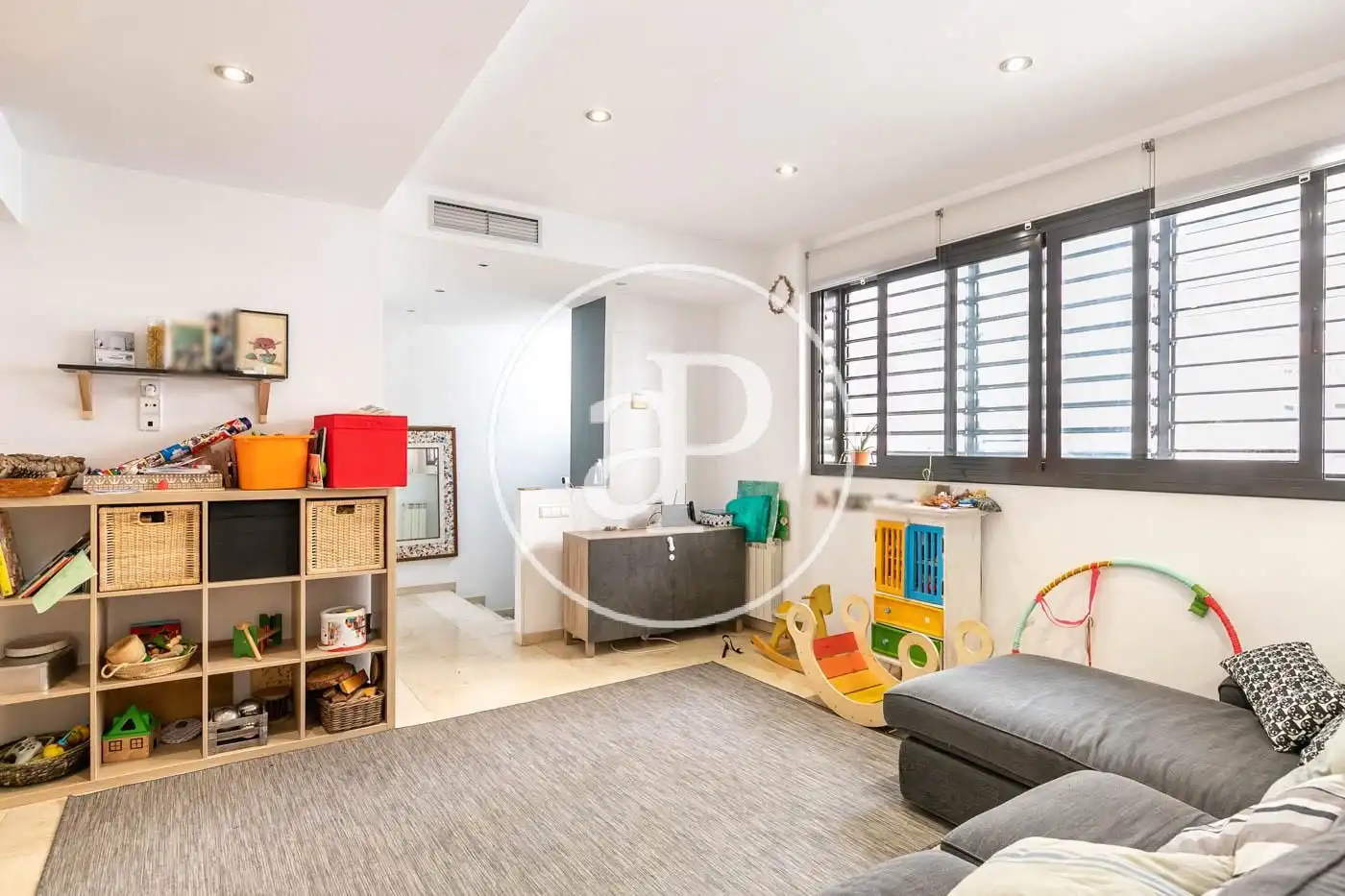 Sala d'estar de Casa o xalet de lloguer en Barcelona amb Aire condicionat, Calefacció i Terrassa