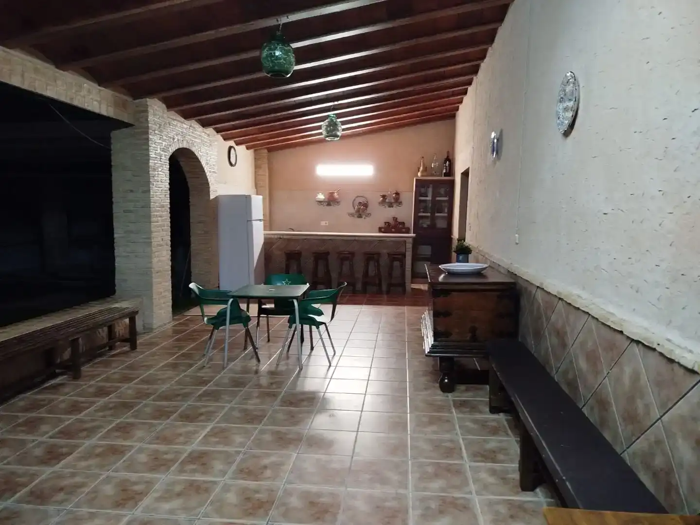 Cuina de Casa o xalet de lloguer en Lorquí amb Aire condicionat, Jardí privat i Moblat