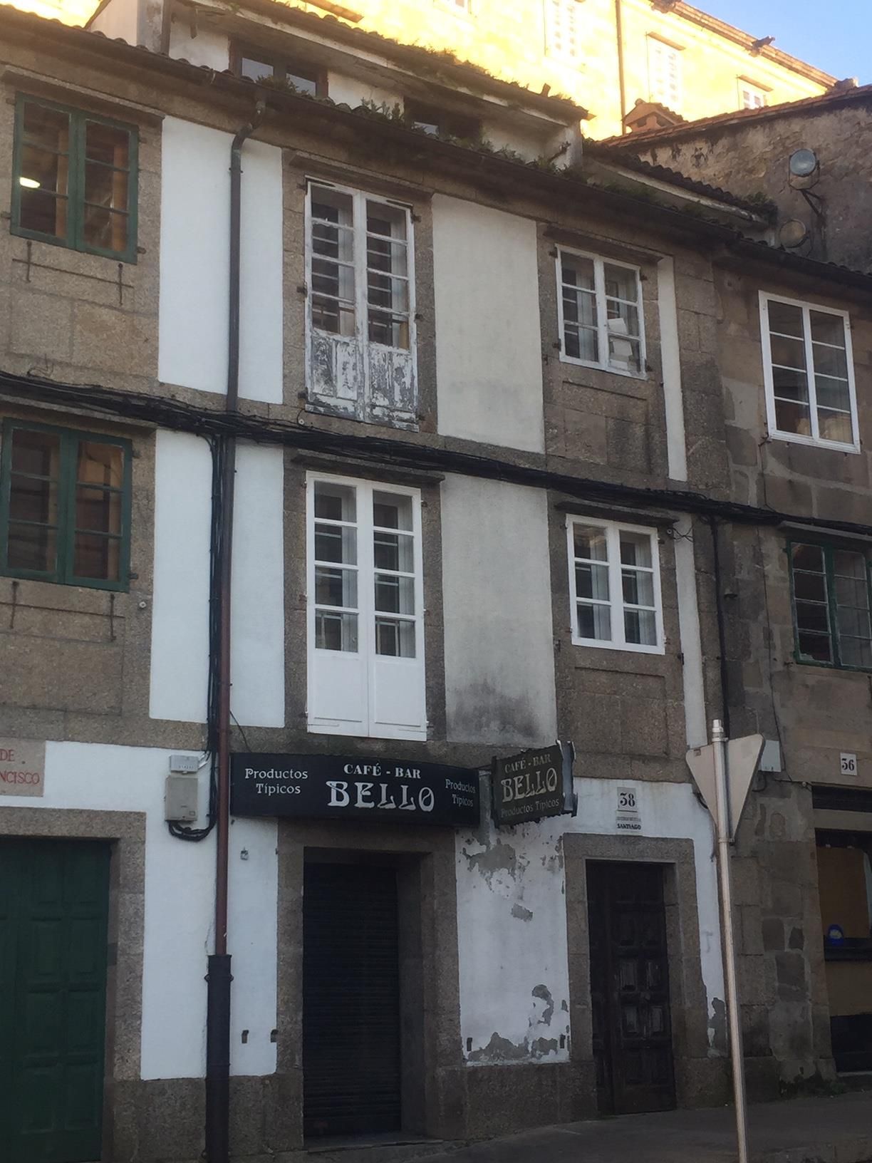 Vista exterior de Casa o xalet en venda en Santiago de Compostela 
