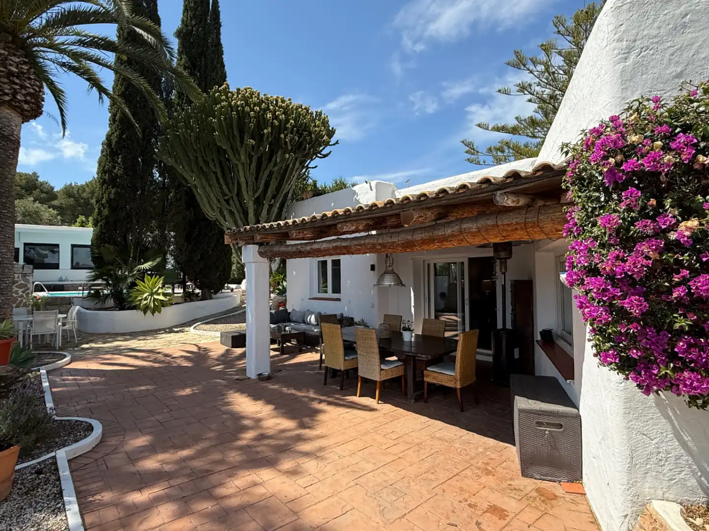 Terrace of Houses for sale in Sant Antoni de Portmany  with Air Conditioner, Heating and Private garden