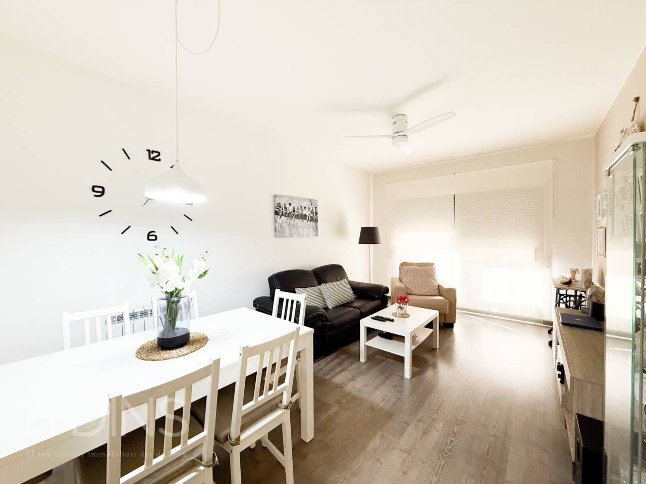 Living room of Flat for sale in Caldes de Montbui  with Air Conditioner, Heating and Parquet flooring