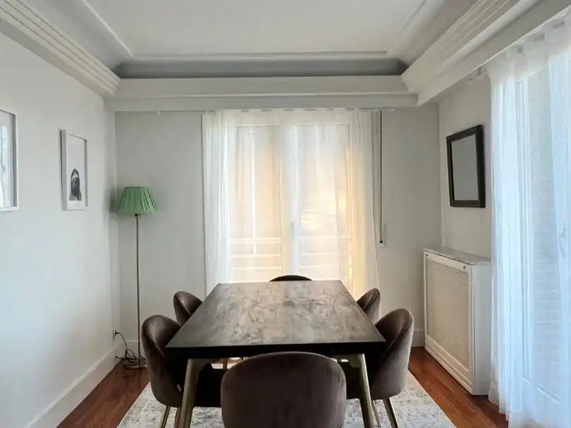Esszimmer von Wohnung zur Miete in Donostia - San Sebastián  mit Heizung, Parkett und Terrasse