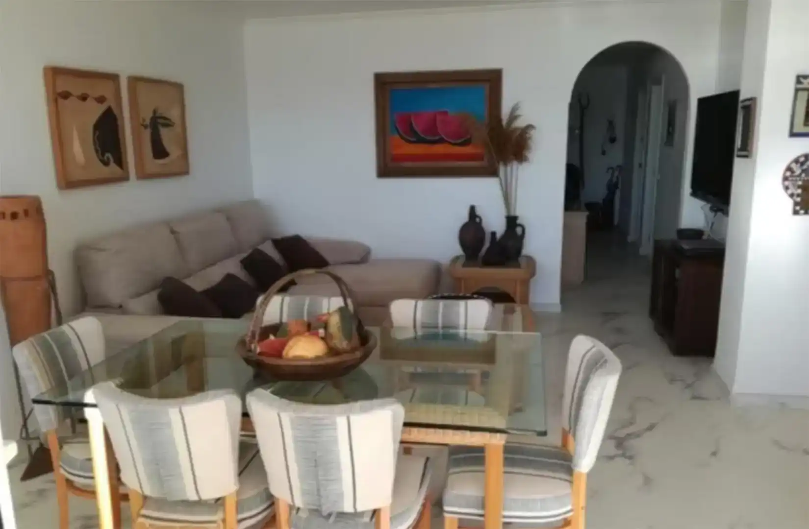 Menjador de Apartament de lloguer en Alcossebre