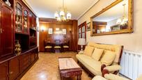 Living room of Flat for sale in  Madrid Capital  with Heating, Private garden and Terrace