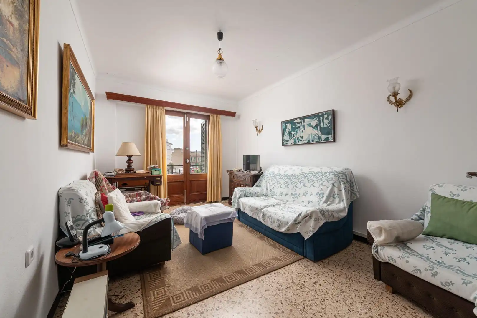 Wohnzimmer von Haus oder Chalet zum Verkauf in Alcúdia mit Klimaanlage, Heizung und Privatgarten