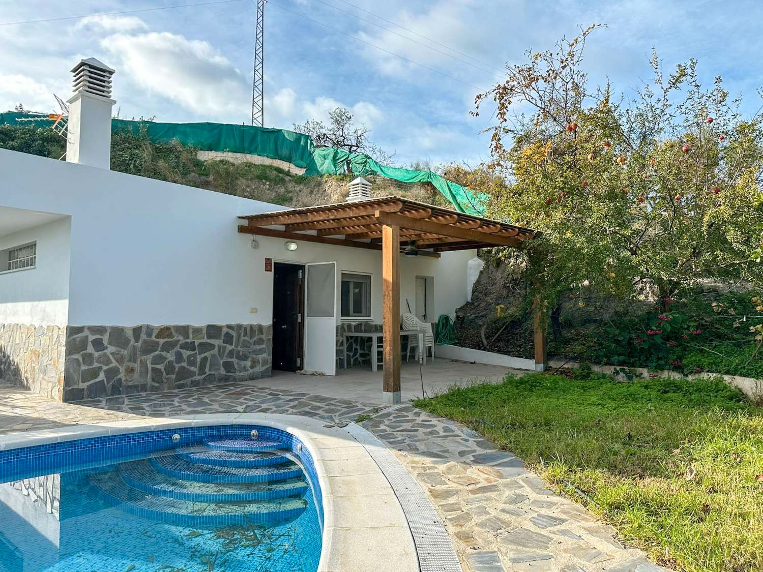 Piscina de Finca rústica en venta en Salobreña con Terraza, Piscina y Amueblado