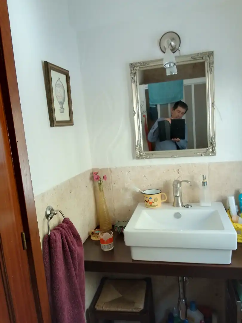 Bathroom of Country homes for sale in Villaluenga del Rosario  with Heating, Furnished and Washing machine