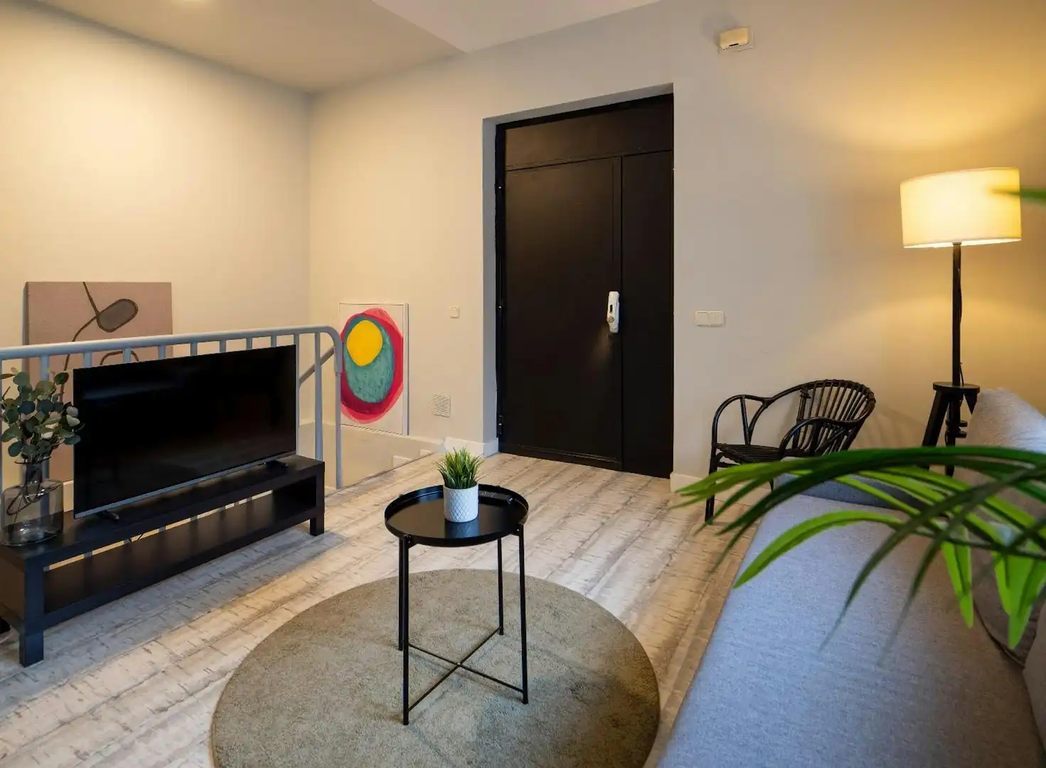 Living room of Flat for rent in Madrid  with Air Conditioner, Heating and Furnished