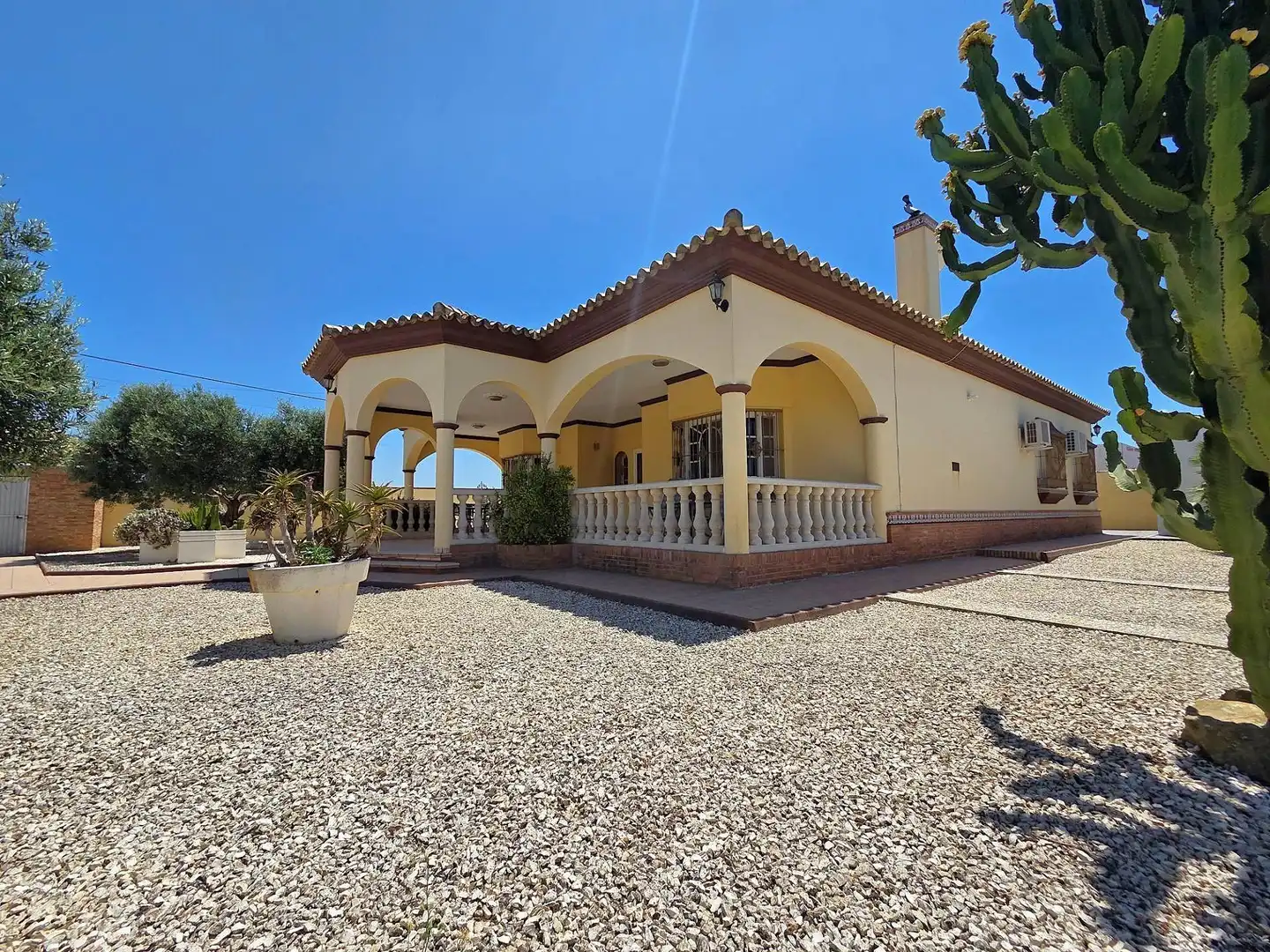 Vista exterior de Casa o xalet en venda en Chiclana de la Frontera amb Jardí privat