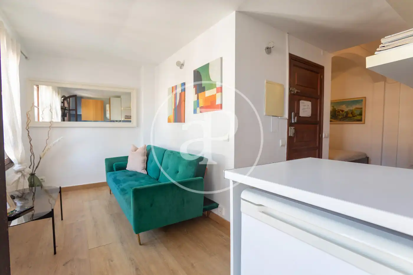 Wohnzimmer von Wohnung zur Miete in  Palma de Mallorca mit Klimaanlage, Terrasse und Möbliert