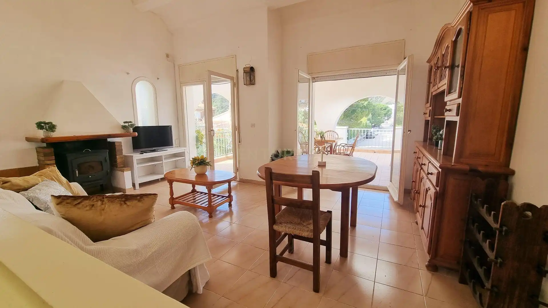 Living room of Apartments for sale in Colera  with Oven and Washing machine