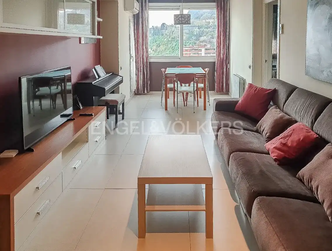 Sala de estar de Ático en venta en Barcelona con Aire acondicionado, Calefacción y Amueblado