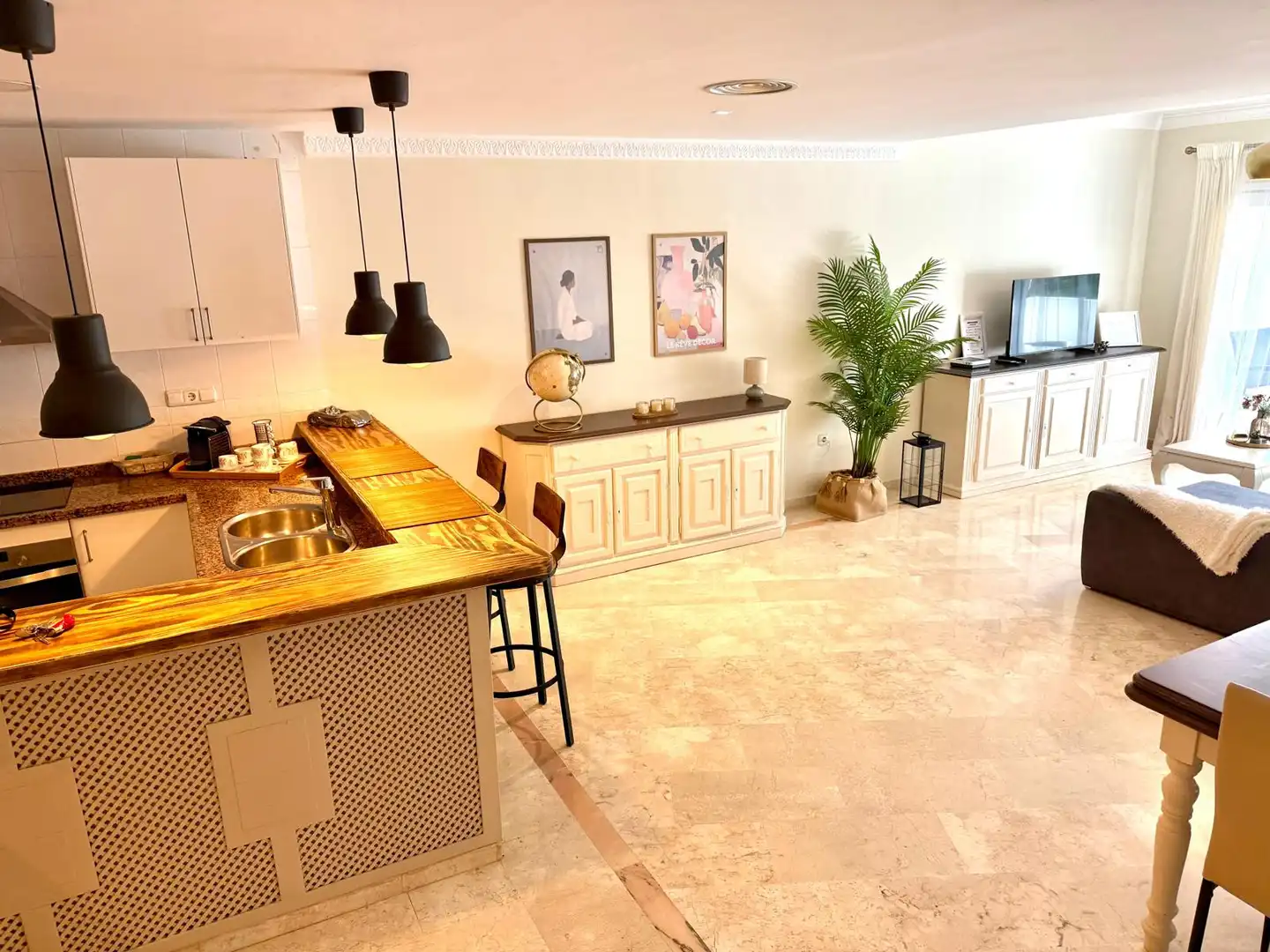 Cocina de Dúplex de alquiler en Marbella con Piscina, Amueblado y Piscina comunitaria